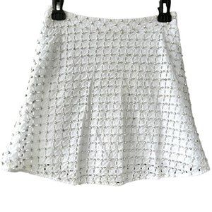 MICHAEL Michael Kors eyelet and beads embellished mini skirt